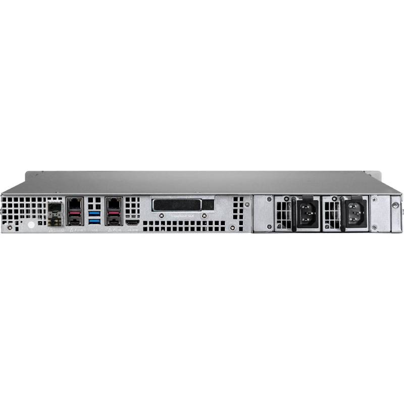 Сетевой RAID-накопитель QNAP 9-Bay Intel Core i3-8100 4-core 3.6 GHz Processor, 4 GB UDIMM DDR4 (1 x 4GB), 4 x 2.5"/3.5" SATA HDD/SSD and 5 x 2.5" SATA SSD, 2x GbE LAN, 2 x 10GbE SFP+, 2xPSU, 1U Rackmount. W/o rail kit RAIL-B02 TVS-972XU-RP-i3-4G TVS-972XU-RP-i3-4G