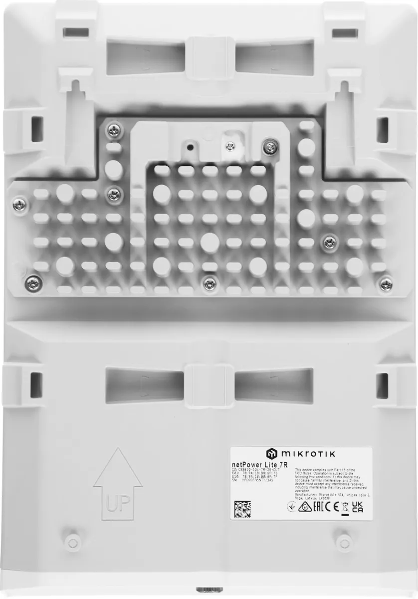 Коммутатор Mikrotik  netPower Lite 7R Outdoor Reverse PoE Switch, 8x PoE Gigabit Ethernet ports, 2x 10G SFP+ Ports, throughput up to 28 Gbps, switching capacity up to 56 Gbps CSS610-1Gi-7R-2S+OUT CSS610-1Gi-7R-2S+OUT