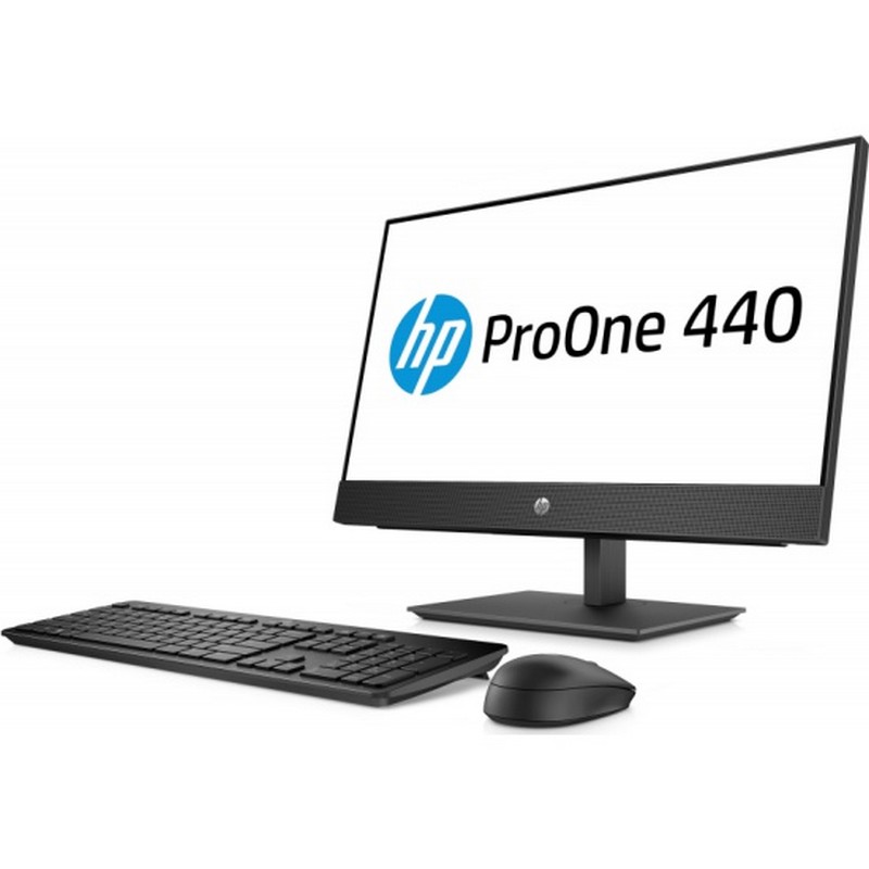 Моноблок HP ProOne 440 G5 23.8" Full HD i5 9500T (2.2)/8Gb/1Tb 7.2k/SSD256Gb/530 2Gb/Windows 10 Professional 64/GbitEth/WiFi/BT/150W/клавиатура/мышь/Cam/черный 1920x1080 8PG69ES 8PG69ES