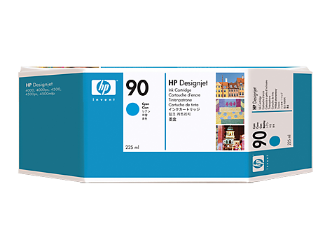 Картридж HP 90 Cyan для Designjet 4000/4000ps/4020/4500/4500ps/4520 225-ml C5060A C5060A