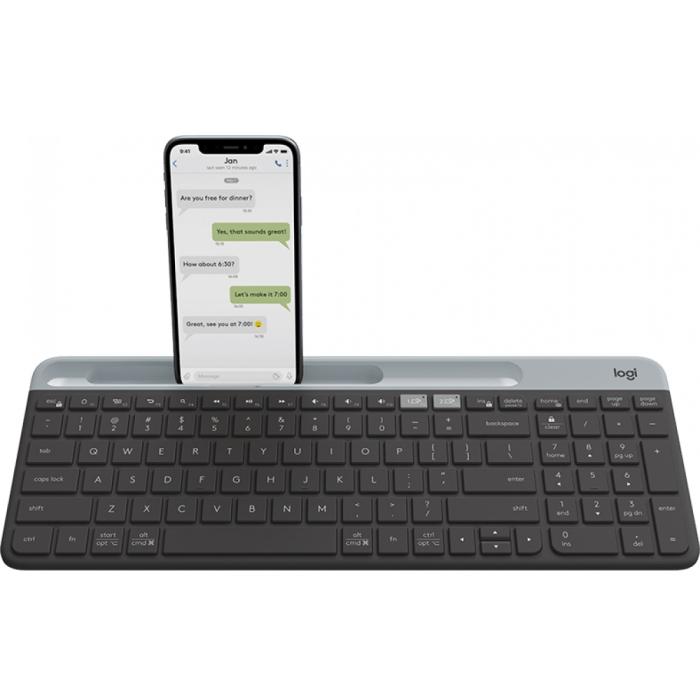 Клавиатура Logitech K580 USB, Bluetooth/Радиоканал, черный серый  920-009275 920-009275 #1