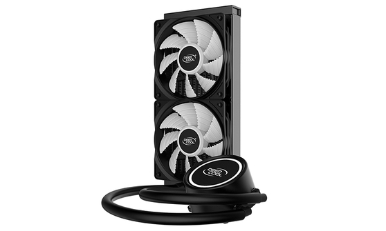 Вентилятор DEEPCOOL GAMMAXX L240T Soc-FM2+/AM2+/AM3+/AM4/1150/1151/1155/2011/ 4-pin 18-30dB Al 200W 1238gr LED GAMMAXXL240TWHITE GAMMAXXL240TWHITE