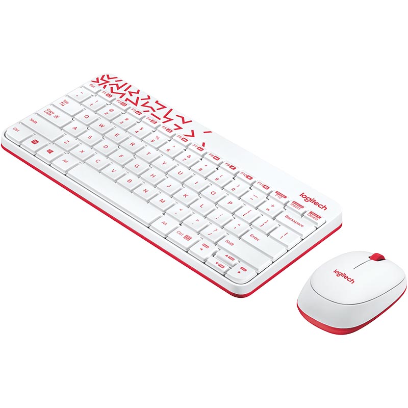 Комплект клавиатура+мышь Logitech Wireless Desktop MK240 USB, White 920-008212 920-008212