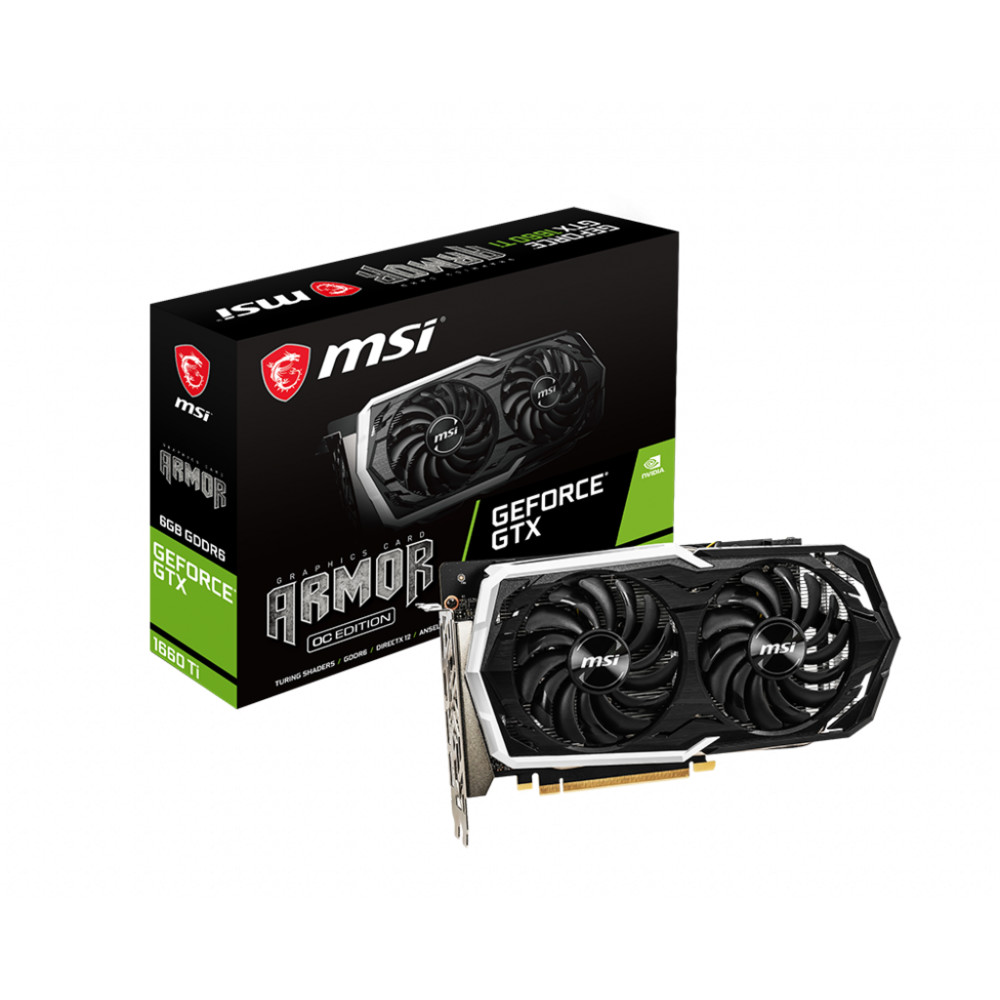 Видеокарта MSI , RTL GTX 1660 ARMOR 6G OC GTX 1660 ARMOR 6G OC