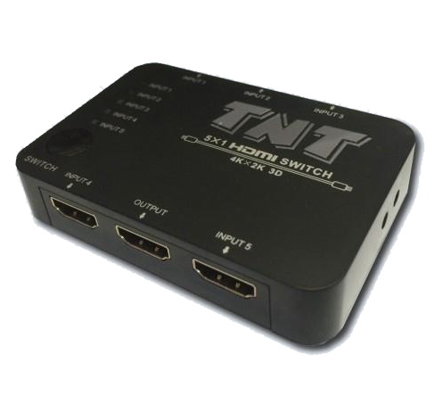 KVM-переключатель ATEN HDMI, 5> 1 /5x1 телевизор/панель/port/монитор/проектор, (до 4Kx2K 4096x2160/3840x2160;480P/720P/1080i/1080P;пульт ДУ) TNTV/TNT MMS-0501 TNTV/TNT MMS-0501