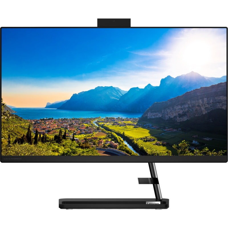 Моноблок Lenovo IdeaCentre 3 24ITL6 23.8" Full HD i5 1135G7 (2.4)/8Gb/SSD256Gb/MX450 2Gb/Free DOS/GbitEth/WiFi/BT/65W/клавиатура/мышь/Cam/черный 1920x1080 F0G0005DRK F0G0005DRK