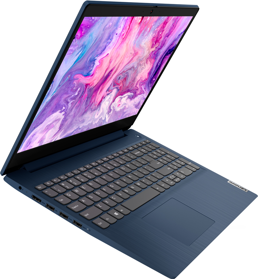 Ноутбук Lenovo IdeaPad 3 14ADA05 Athlon Silver 3050U/4Gb/SSD256Gb/AMD Radeon/14"/TN/FHD (1920x1080)/Windows 10/blue/WiFi/BT/Cam 81W000KQRU 81W000KQRU