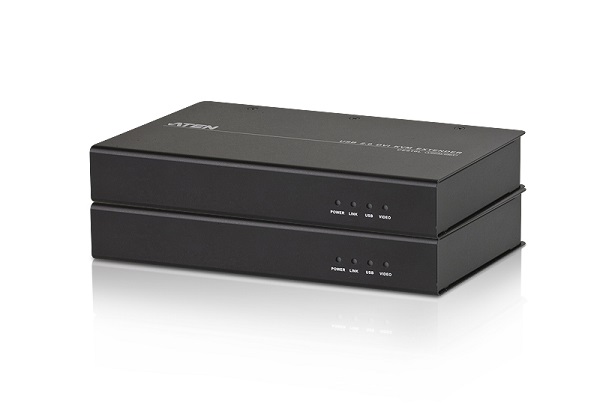 Удлинитель ATEN KVM USB, DVI Single Link+KBD&MOUSE USB, 100 м., 1xUTP Cat5e/HDBaseT, с KVM-шнуром CE610-AT-G CE610-AT-G