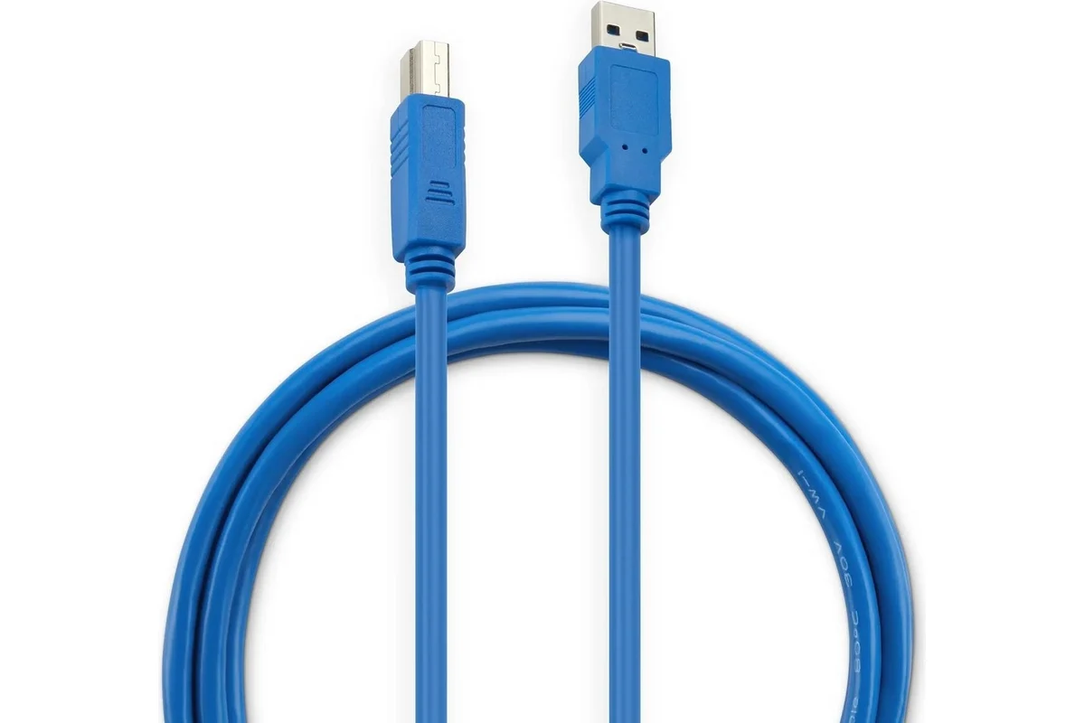 Кабель BURO  USB3.0-AM/BM USB A(m) USB B(m) 1.8м синий  USB3.0-AM/BM USB3.0-AM/BM