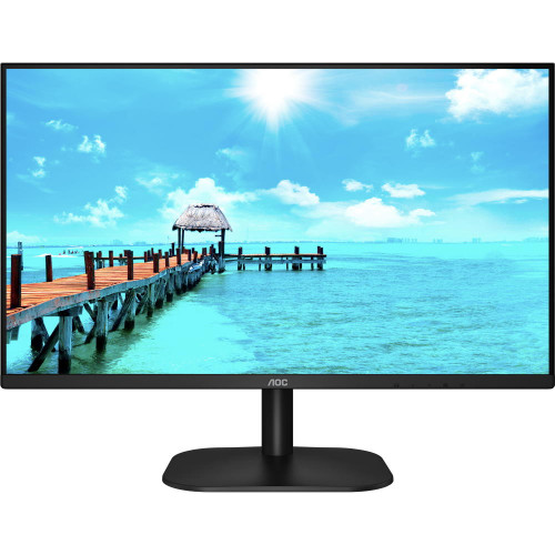 Монитор AOC 27'' LCD [16:9] 1920х1080(FHD) VA, nonGLARE, 250cd/m2, H178°/V178°, 4000:1, 20M:1, 16.7M, 4ms, VGA, DVI, HDMI, Tilt, 3Y, Black 27B2DM 27B2DM