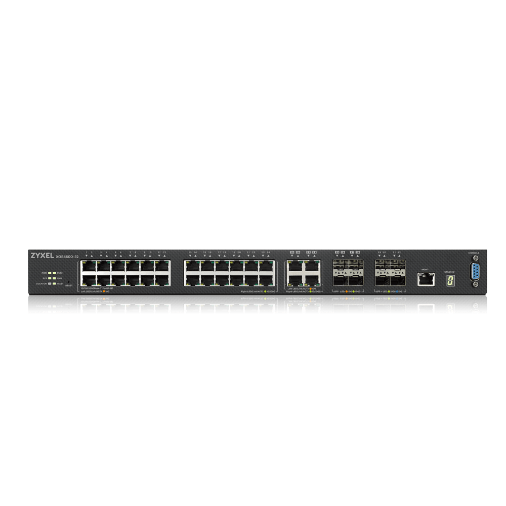 Коммутатор ZYXEL XGS4600-32, L3, 24xGE, 4xCombo (SFP/RJ-45), 4xSFP+ , стекируемый (до 4), 2 источника питания AC XGS4600-32-ZZ0102F XGS4600-32-ZZ0102F #3