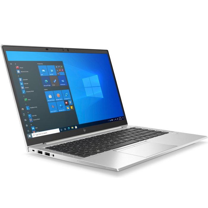 Ноутбук HP EliteBook 840 G7 Intel Core i7-10510U 1.8GHz,14" FHD (1920x1080) IPS 1000cd Sure View Reflect IR ALS AG,16Gb DDR4-2666MHz(1),512Gb SSD NVMe,Al Case,53Wh,FPS,Kbd Backlit,1.33kg,Silver,3yw,Win10Pro 1J5U5EA 1J5U5EA