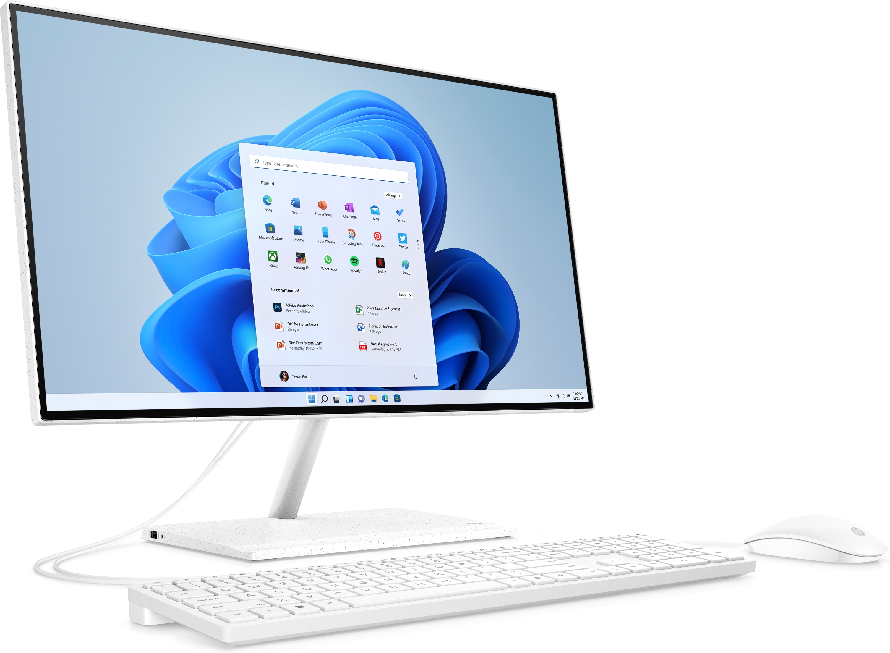 Моноблок HP 24-ck0000ci NT 23.8" FHD(1920x1080) Core i3-1215U, 8GB DDR4 3200 (2x4Gb), SSD 256Gb, Intel Internal Graphics, noDVD,Rus/Eng kbd&mouse wired, HD Webcam, White, Windows11, 1Y Wty 6C822EA 6C822EA #1