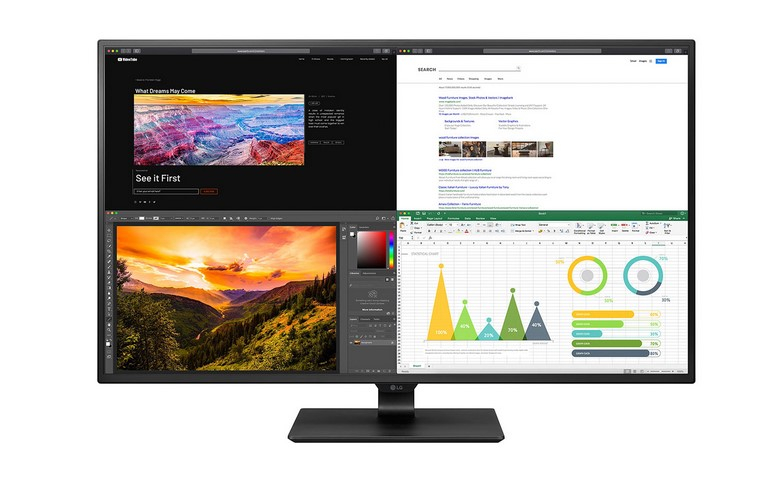 Монитор LG 43" UltraFine черный IPS LED 4ms 16:9 HDMI M/M матовая 1000:1 350cd 178гр/178гр 3840x2160 DisplayPort Ultra HD USB 7.3кг 43BN70U 43BN70U #2