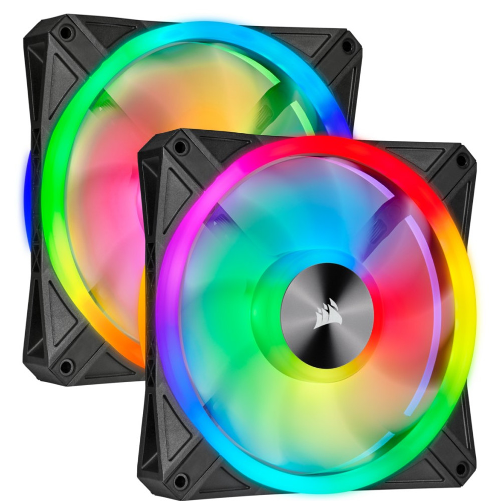 Вентилятор Corsair iCUE QL140 RGB  140mm PWM Dual Fan Kit with Lighting Node CORE CO-9050100-WW CO-9050100-WW