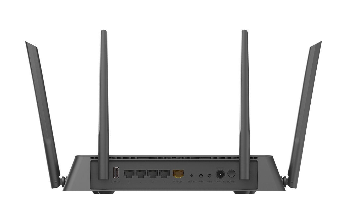 Маршрутизатор D-Link Wireless AC1900 3x3 MU-MIMO Dual-band Gigabit Router with 1 10/100/1000Base-T WAN port, 4 10/100/1000Base-T LAN ports DIR-878/RU/R1B DIR-878/RU/R1B