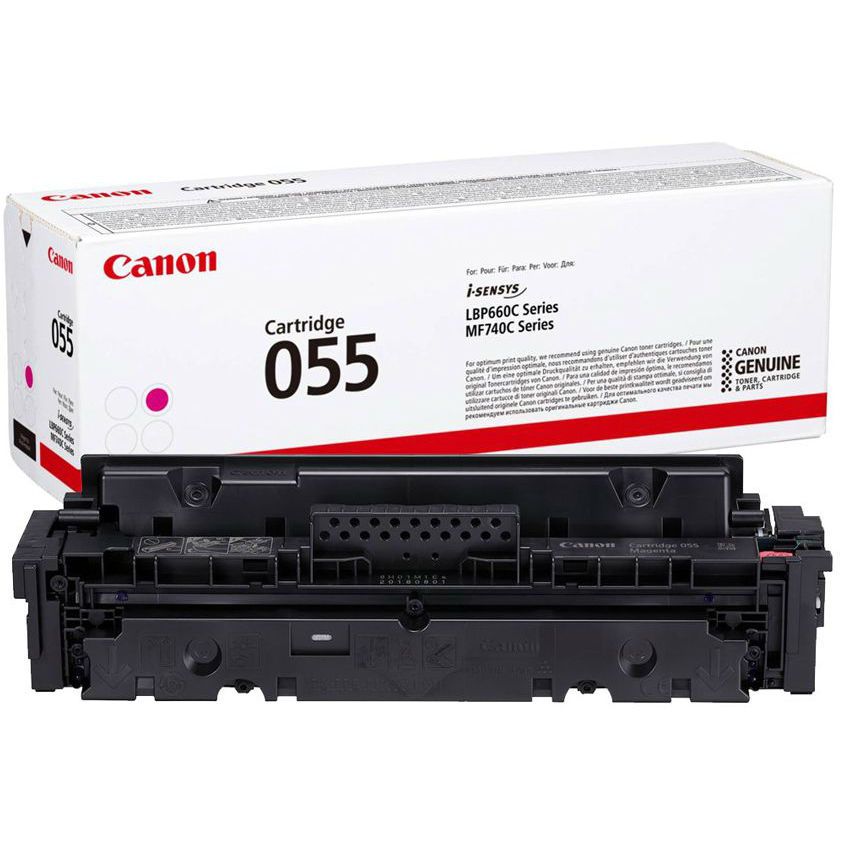 Тонер-картридж Canon пурпурный CRG 055 M (2100 стр.) для LBP66x/MF74x 3014C002 3014C002