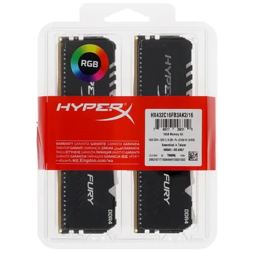 Модуль памяти Kingston 16GB PC25600 DDR4 K2 HX432C16FB3AK2/16 HX432C16FB3AK2/16