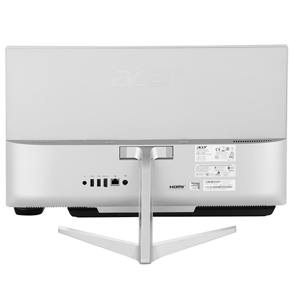 Моноблок Acer Aspire C22-320 21.5" Full HD A6 9220e (1.6)/4Gb/SSD128Gb/R4/CR/Windows 10 Home/GbitEth/WiFi/BT/65W/клавиатура/мышь/серебристый 1920x1080 DQ.BCQER.004 DQ.BCQER.004