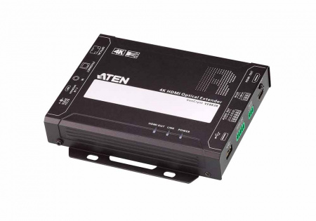 Удлинитель ATEN HDMI+AUDIO+USB+RS232+IR+ETHERNET, 300 м,, 2xОптич,волокно многомод,850нм, HDMI+5 клемм+USB B/A+3 клеммы+RJ45+MINIJACK+SFP VE883K1-AT-G VE883K1-AT-G