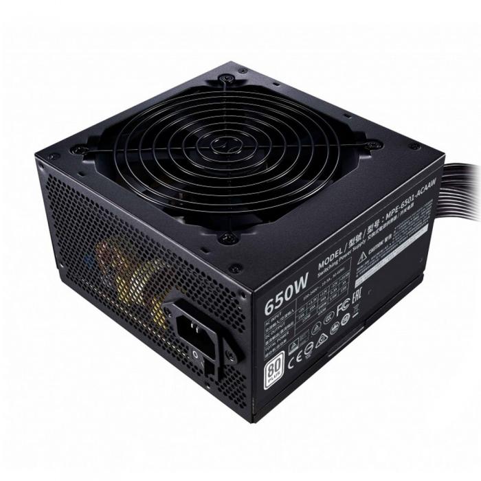 Блок питания Cooler Master MWE White 650W V2 230V / 80Plus 230V EU / 120mm fan / DC-DC + LLC / EU Cable MPE-6501-ACABW-EU MPE-6501-ACABW-EU