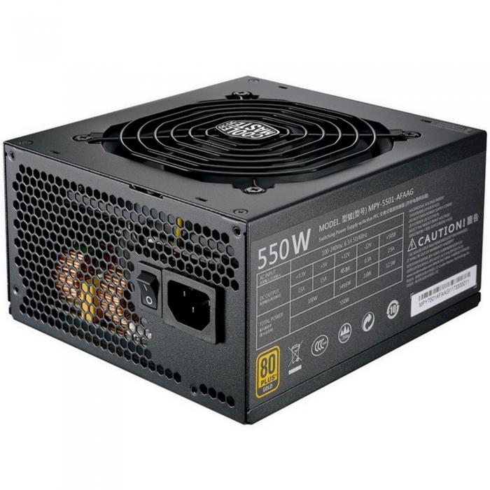 Блок питания Cooler Master MasterWatt V550 Gold 550W A/EU Cable RTL MPY-5501-AFAAGV-EU MPY-5501-AFAAGV-EU