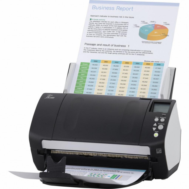 НеИсп. Сканер Fujitsu fi-7160 двухсторонний, 60 стр./мин, ADF 80, USB 3.0, A4, нагрузка 4000 стр/день PA03670-B051 PA03670-B051