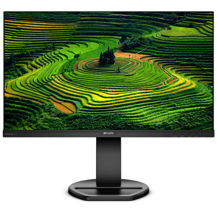 Монитор Philips 23,8" 241B8QJEB 1920x1080 IPS LED 16:9 5ms VGA DVI HDMI DP 2*USB3.0 2*USB2.0 50M:1 178/178 250cd HAS Pivot Tilt Swivel Speakers Black 241B8QJEB/01 241B8QJEB/01