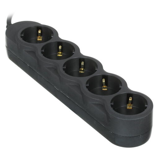 Сетевой фильтр Sven Extender EX-I5 black, 0.5 m, input IEC-320 (C14), 5 outlets СЕЕ 7/4 SV-017378 SV-017378