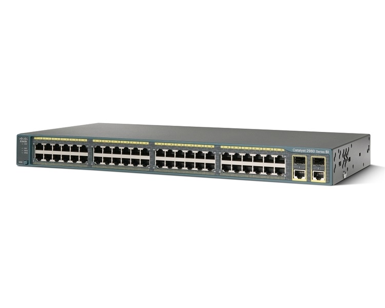 Коммутатор Cisco Catalyst2960Plus48 10/100 PoE+2 1000BT+2 SFP LAN Lite,Russia WS-C2960R+48PST-S WS-C2960R+48PST-S
