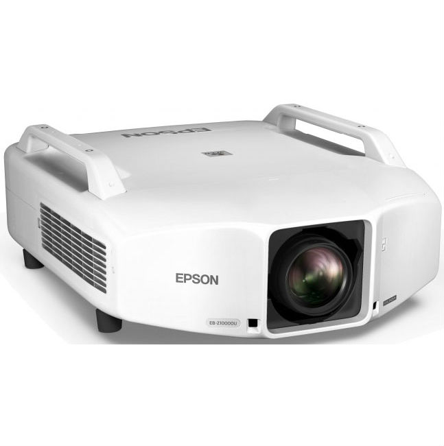 Проектор Epson EB-Z10000U WUXGA (1920x1200), основной формат - 16:10, 10000 lm, 15000:1,  RJ45 x1, Wi-fi опционально, 26 кг. (с объективом) V11H610040 V11H610040