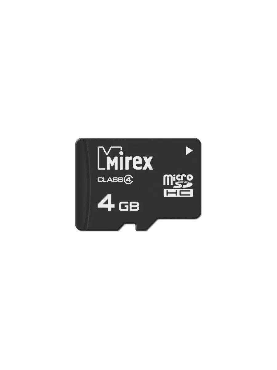 Карта памяти Mirex 13612-MCROSD04 4GB,microSDHC,Class 4 13612-MCROSD04 13612-MCROSD04