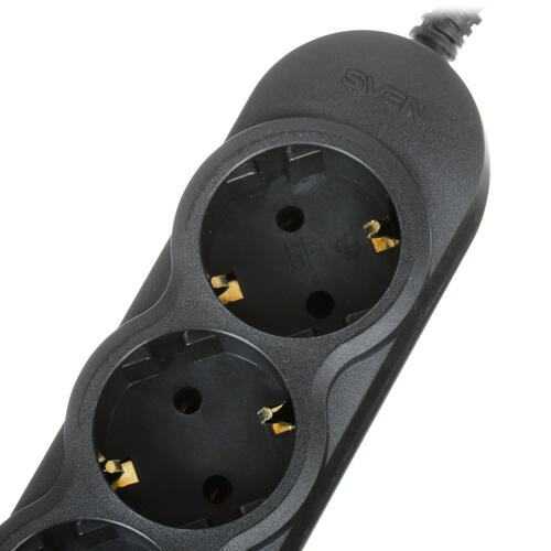 Сетевой фильтр Sven Extender EX-I5 black, 0.5 m, input IEC-320 (C14), 5 outlets СЕЕ 7/4 SV-017378 SV-017378