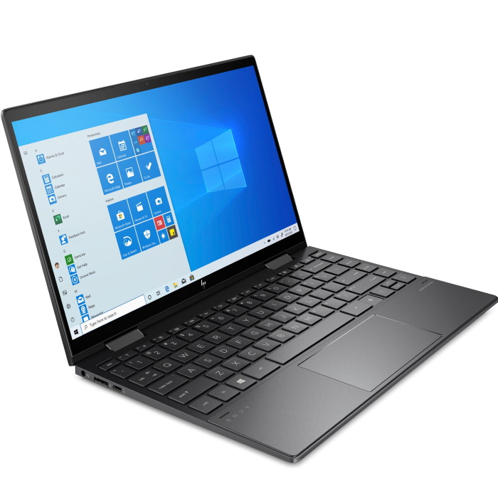 Ноутбук HP Envy 13x360 13-ay0043ur 13.3"(1920x1080 IPS)/Touch/AMD Ryzen 5 4500U(2.3Ghz)/16384Mb/512PCISSDGb/noDVD/Int:AMD Radeon Integrated Graphics /Cam/WiFi/51WHr/war 1y/Nightfall Black /W10 + Fingerprint reader 47G03EA 47G03EA