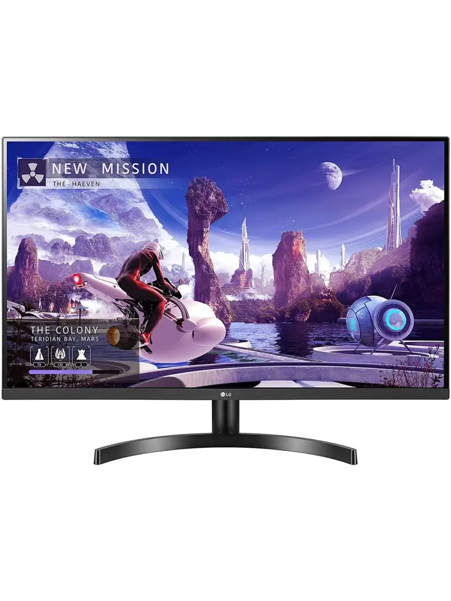 Монитор LG 27" IPS LED, 2560x1440, 5ms, 178°/178°, 350cd/m2, 1000:1 (Mega DCR), 2*HDMI, DP, 75Hz, AMD FreeSync, HDR10, Black 27QN600-B 27QN600-B