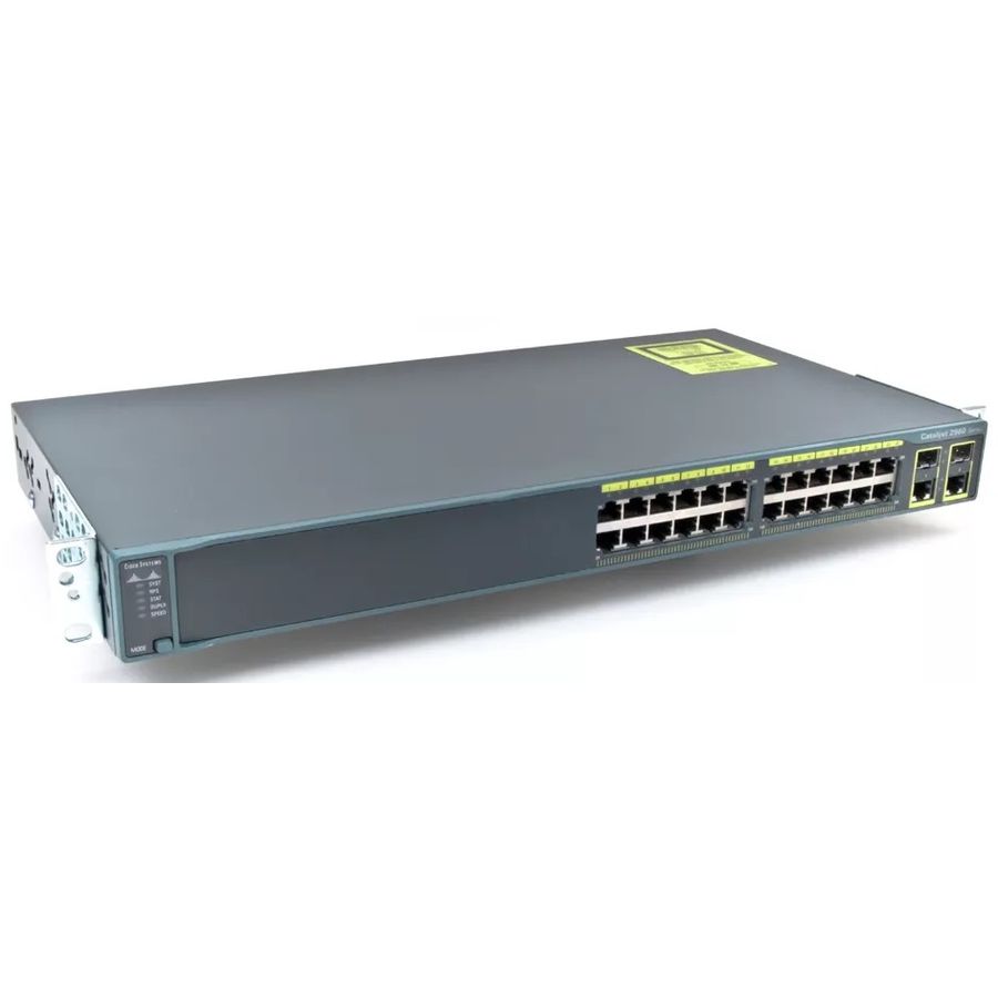 Коммутатор Cisco Catalyst 2960 24 10/ 100 + 2 T/ SFP LAN Lite Image WS-C2960-24TC-S WS-C2960-24TC-S