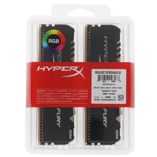 Модуль памяти Kingston 32GB PC24000 DDR4 K4 HX430C15FB3AK4/32 HX430C15FB3AK4/32 #5