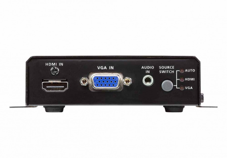 Удлинитель-передатчик ATEN HDMI HDBase-T+VGA+AUDIO+RS232+IR, 100 метр,, 1xUTP Cat5e, HDMI+HDDB15+3-контак,клемма+2xMINIJACK, F, ~, DC 5,3V, (макс,разр,4096x2160/3840x2160 60Hz 4:2:0/30Hz 4:4:4 70м Cat5e/6;100м Cat6a/1080p 100м Cat 5e/6a) VE2812AT-AT- VE2812AT-AT-G