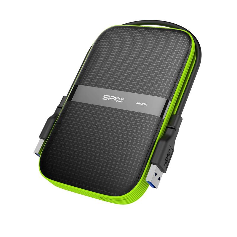 Внешний жёсткий диск Silicon Power SP010TBPHDA60S3K 1Tb,Armor A60,USB 3.1,Shockproof,Anti-Scratch,Water-resistant,Black SP010TBPHDA60S3K SP010TBPHDA60S3K