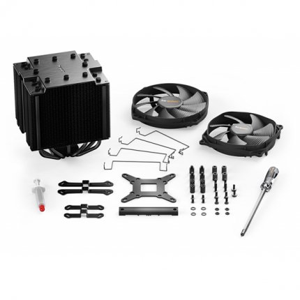 Вентилятор  BE QUIET! Dark Rock Pro 4 4пин, 1155 / 1366 / 2011-3 / AM4-FM2+, 24.3дБ, 1500об / м, Al+теп.тр BK022 BK022