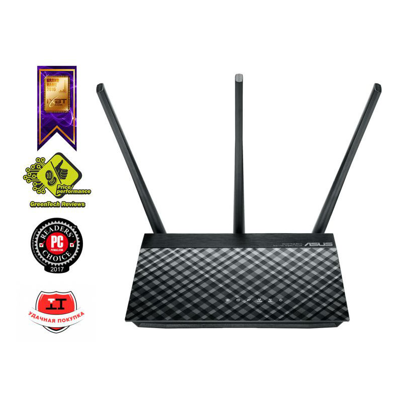 Маршрутизатор ASUS AC750 двухдиапазонный, 1 x GbE WAN, 2 x GbE LAN RT-AC53 RT-AC53