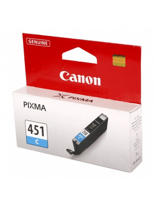 Картридж струйный Canon CLI-451 голубой C для PIXMA iP7240/MG6340/5440/6440 (345 стр.) 6524B001 6524B001