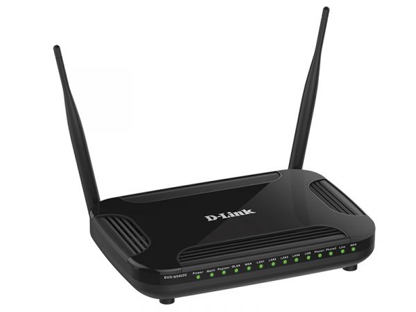 Маршрутизатор D-Link Wireless N300 Gigabit Router with 3G/LTE support, 1 10/100/1000Base-T WAN port, 4 10/100/1000Base-T LAN ports, 2 FXS ports, 1 PSTN port (lifeline) and 1 USB port DVG-N5402G/2S1U1L/A1A DVG-N5402G/2S1U1L/A1A