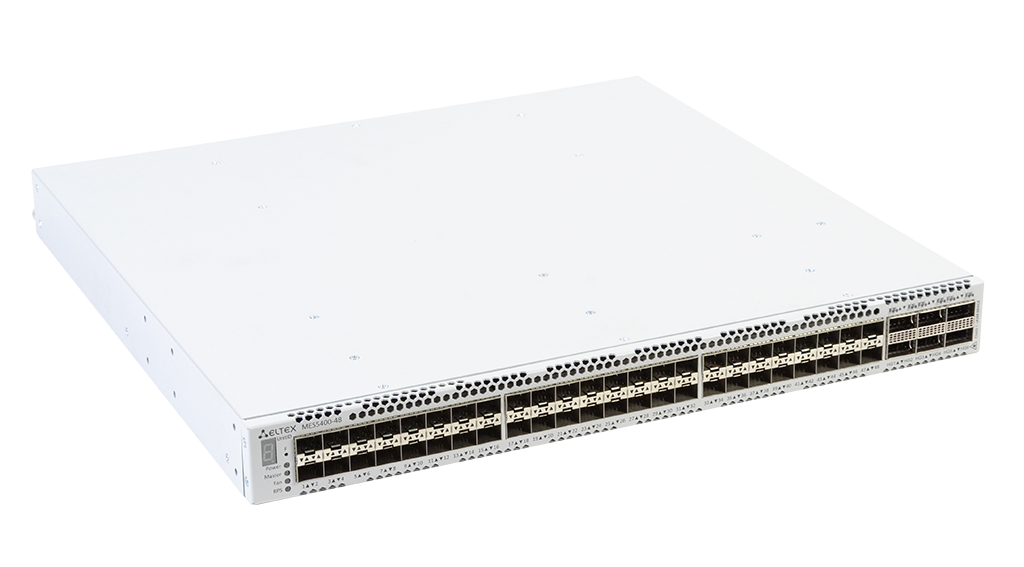 Коммутатор Eltex  1x10/100/1000BASE-T (OOB), 48x1000BASE-X(SFP)/10GBASE-R (SFP+),6x40GBASE-R (QSFP+) /100GBASE-R (QSFP28), 1xUSB 2.0, коммутатор L3 ME MES5400-48 #4