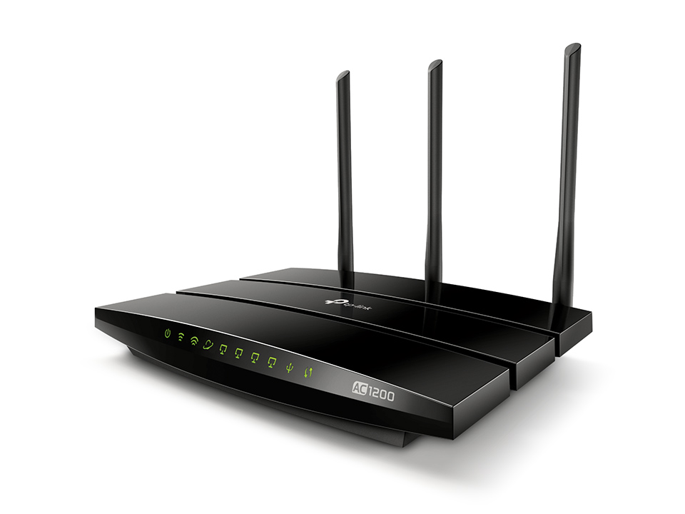 Маршрутизатор TP-Link 867ac+300n, 802.11ac/a/b/g/n, 1 Gb WAN + 4 Gb LAN, 1*USB 2.0, 802.1Q TAG VLAN для IPTV Archer C1200 Archer C1200