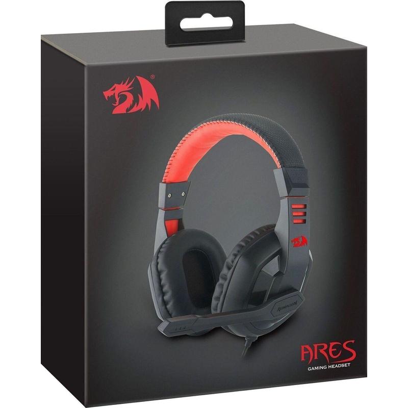 Гарнитура Redragon игровая Ares красный + черный, кабель 2 м 78343 78343
