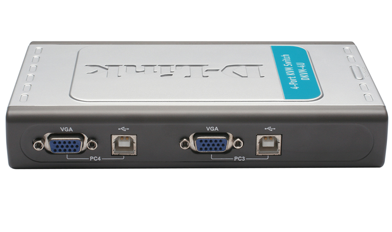 Переключатель D-Link 4-port KVM Switch with VGA and USB ports DKVM-4U/C2A DKVM-4U/C2A