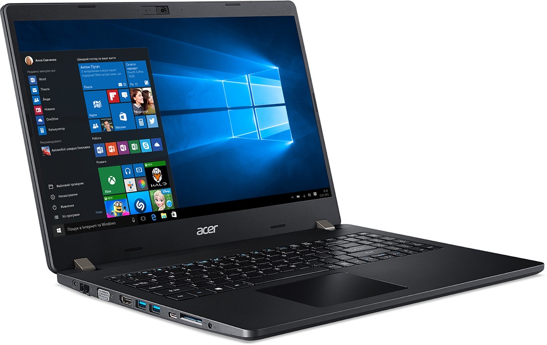 Ноутбук Acer TravelMate P2 TMP215-52-54EP 15.6" FHD (1920x1080), i5-10210U, 8GB DDR4 Memory, 256GB PCIe NVMe SSD, Intel UHD, WiFi, BT, HD Cam, 48Wh, 45W, NoOS, 1,8kg NX.VLNER.005 NX.VLNER.005