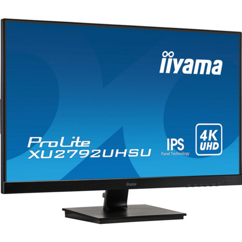 Монитор IIYAMA 27" черный IPS LED 16:9 DVI HDMI M/M матовая 300cd 178гр/178гр 3840x2160 DisplayP XU2792UHSU-B1 XU2792UHSU-B1