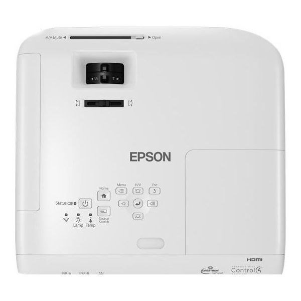 Проектор Epson EB-2142W WXGA (1280x800), основной формат - 16:10, 4200 lm, 15 000:1,  RJ45 x1, Wi-fi (опция), 3.1 кг. V11H875040 V11H875040